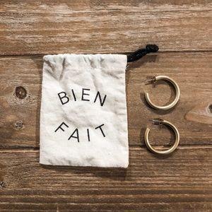 Madewell Chunky Oversized Hoop Earrings Gold